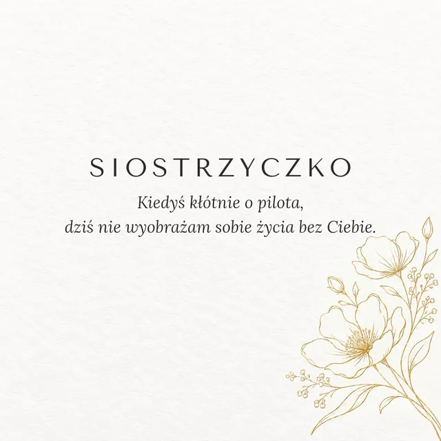 Siostrzyczko