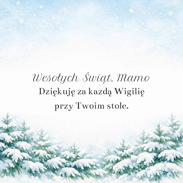 Wesołych Świąt, Mamo