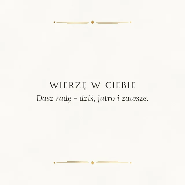 Wierzę w Ciebie