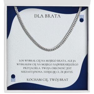 Zbliżenie na łańcuch dla brata na prezent