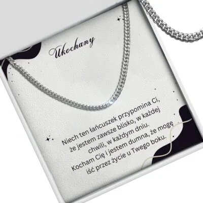 Srebrny łańcuszek dla chłopaka na prezent