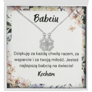Naszyjnik dla Babci "Koniczynka" – Babciu