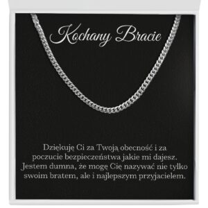 Prezent dla Brata "Łańcuszek" - Kochany bracie