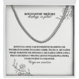 Zbliżenie na łańcuszek dla męża na prezent