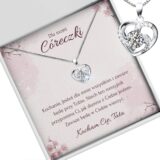 Łańcuszek serce trójramienne – prezent dla córeczki od taty