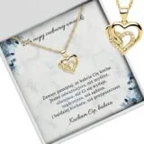 Naszyjnik złote serca – prezent dla cudownej wnuczki