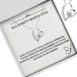 Srebrny naszyjnik serce – prezent dla kobiety mojego życia