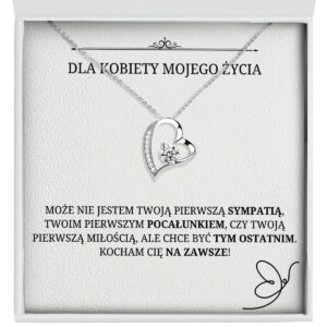 Naszyjnik dla Ukochanej "Wieczne Serce" – Dla kobiety mojego życia