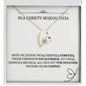 Naszyjnik dla Ukochanej "Wieczne Serce" – Dla kobiety mojego życia