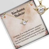 Naszyjnik serce ze skrzydłami – prezent dla kochanej babci