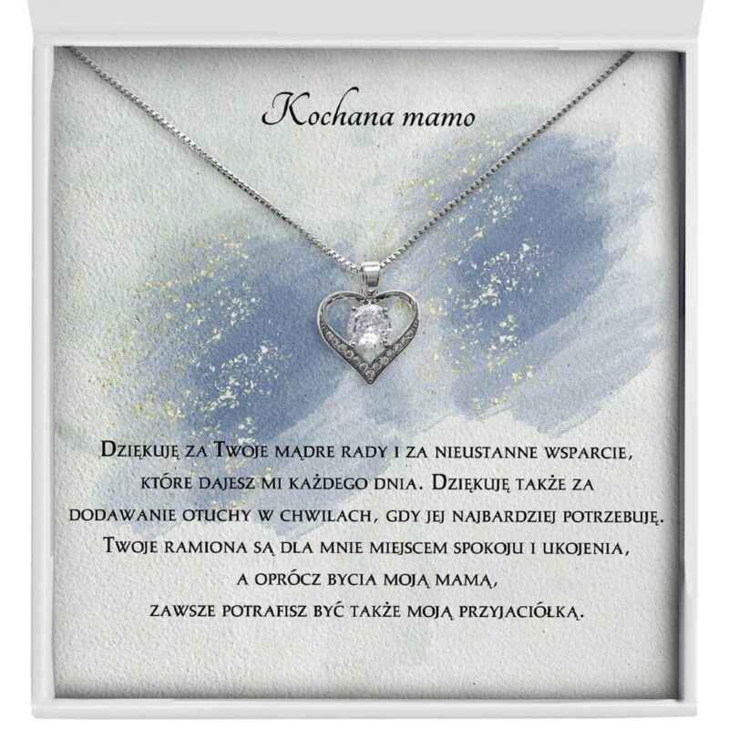 naszyjnik-dla-kochanej-mamy-serce-z-cyrkonia-zblizenie Zbliżenie na srebrny naszyjnik Serce z cyrkonią - prezent dla kochanej mamy