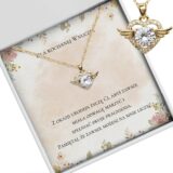 Naszyjnik serce ze skrzydłami – prezent dla kochanej wnuczki