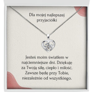 Naszyjnik dla Przyjaciółki "Serce trójramienne" – Dla mojej najlepszej przyjaciółki
