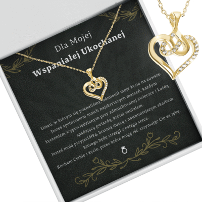 Naszyjnik serce nieskończoności – prezent dla mojej wspaniałej ukochanej