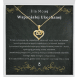 Zbliżenie na prezent dla zony/dziewczyny - naszyjnik serce