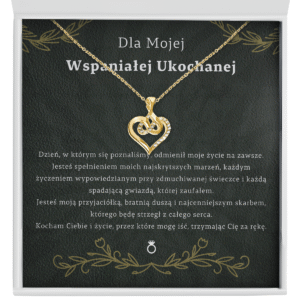 Zbliżenie na prezent dla zony/dziewczyny - naszyjnik serce