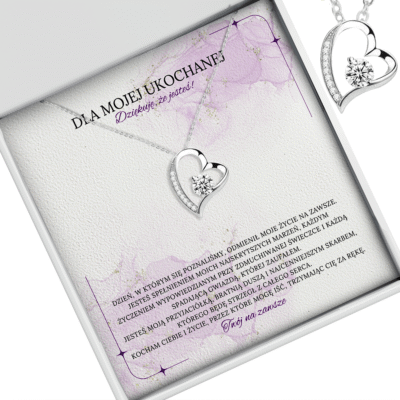 Srebrny naszyjnik serce – prezent dla mojej ukochanej