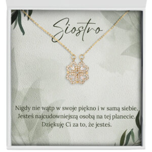 Naszyjnik dla Siostry "Koniczynka" – Siostro