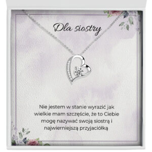 Naszyjnik dla Siostry "Wieczne Serce" – Dla siostry