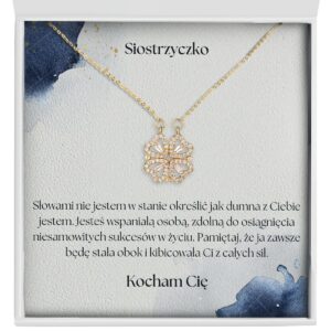 Naszyjnik dla Siostry od siostry "Koniczynka" – Siostrzyczko