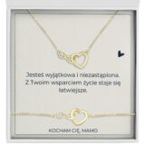 Zbliżenie na zestaw wieczna przysięga - zestaw biżuterii dla mamy