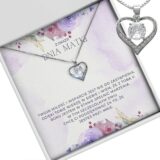 Srebrny naszyjnik Serce z cyrkonią – prezent z okazji dnia matki