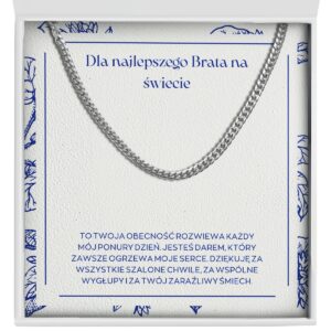 Prezent dla Brata "Łańcuszek" - Dla najlepszego brata na świecie