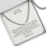 Prezent dla chłopaka - srebrny łańcuszek