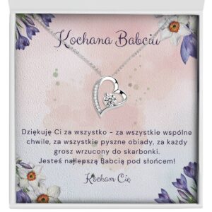 Naszyjnik dla Babci "Wieczne Serce" - Dla kochanej babci