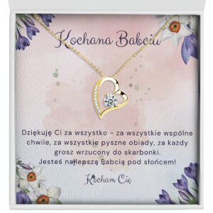 Naszyjnik dla Babci "Wieczne Serce" - Dla kochanej babci