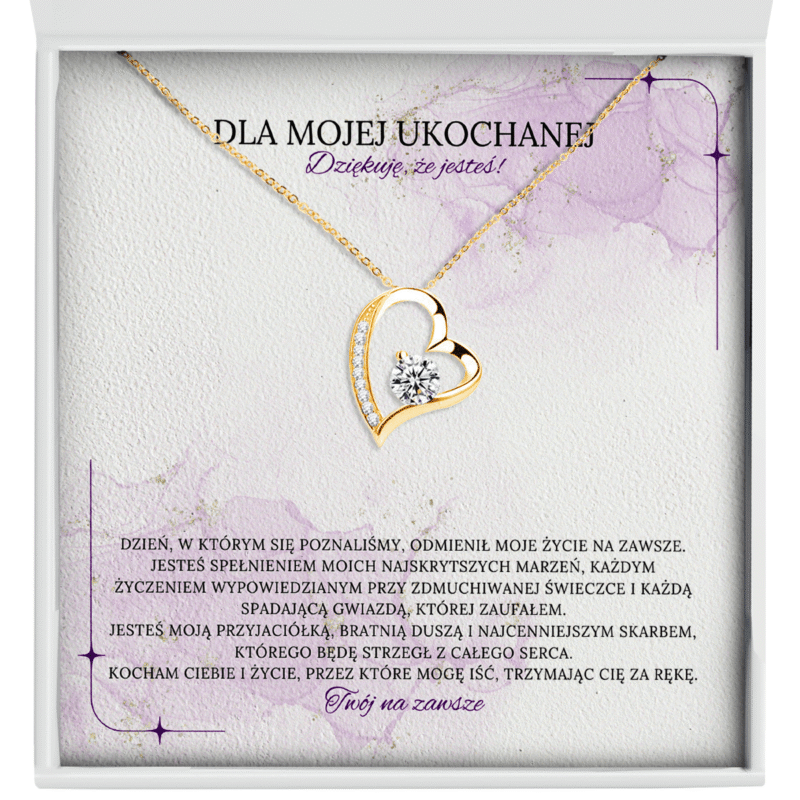 zblizenie-naszyjnik-zlote-serce-z-dedykacja-dla-ukochanej Zbliżenie na naszyjnik złotego serca z dedykacją dla ukochanej