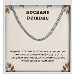 Prezent dla Dziadka "Łańcuszek" - Kochany dziadku