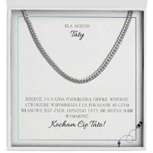 Biżuteria dla taty - łańcuszek na prezent