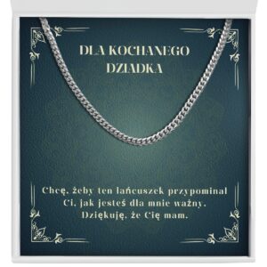 Prezent dla Dziadka "Łańcuszek" - Dla kochanego dziadka