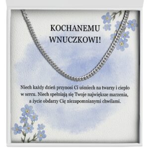 Prezent dla Wnuczka "Łańcuszek" - Kochanemu wnuczkowi