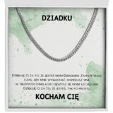 Zbliżenie na łańcuszek dla dziadka na prezent