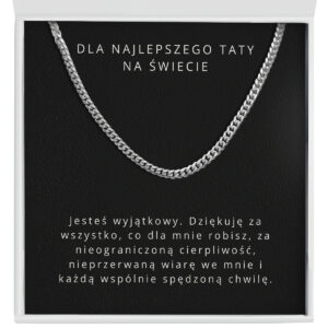 Prezent dla Taty "Łańcuszek" - Dla najlepszego taty na świecie
