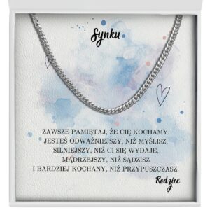 Prezent dla Syna od rodziców "Łańcuszek" - Synku