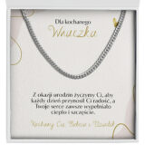 Łańcuszek na prezent dla wnuczka od babci i dziadka