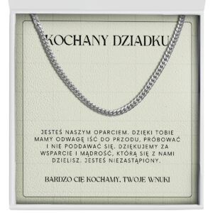 Prezent dla Dziadka od wnuków "Łańcuszek" - Kochany dziadku
