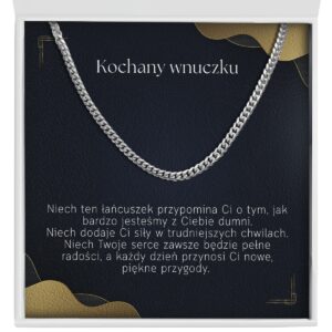 Prezent dla Wnuczka "Łańcuszek" - Kochany wnuczku