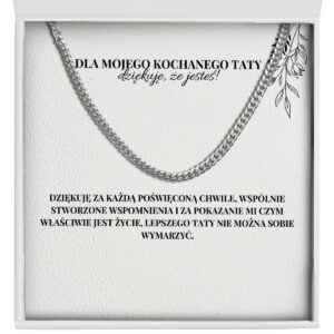 Zbliżenie - łańcuszek urodzinowy dla taty