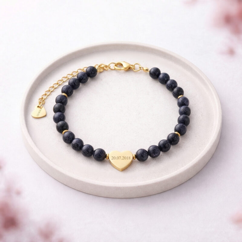 Bransoletka z grawerem - Noc Kairu (1-3 serca do graweru)