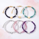 Prezentacja bransoletek z sercami