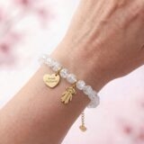 Prezentacja na ręce - Kryształ Górski - złote wykończenie