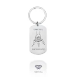 Brelok srebrny z grawerem - Ekipa Taty