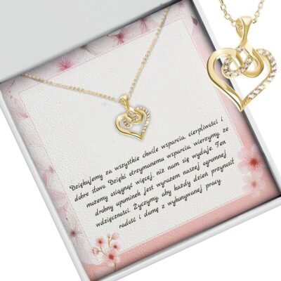 Złoty naszyjnik na prezent od uczniów dla wychowawcy