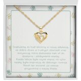 Naszyjnik 2 serca na Dzień Nauczycielki od klasy - Zbliżenie