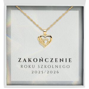 Naszyjnik dla Nauczycielki "Złote Serca" - Zakończenie roku szkolnego 2025/2026