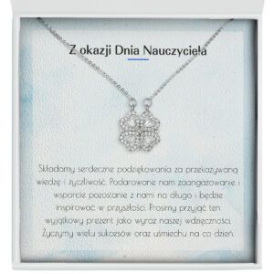 Naszyjnik dla Nauczycielki "Koniczynka" - Z okazji Dnia Nauczyciela